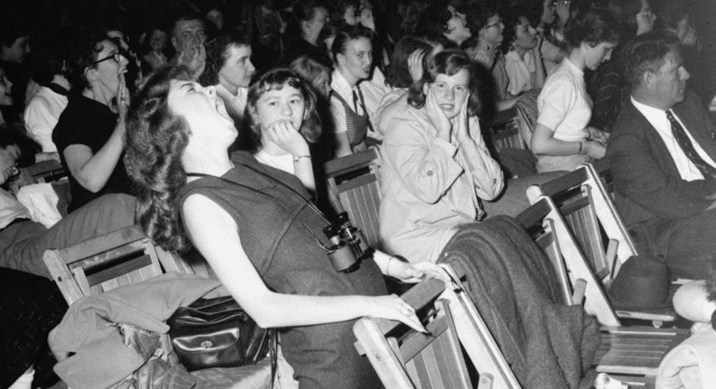 Teenager at 1957 Elvis concert